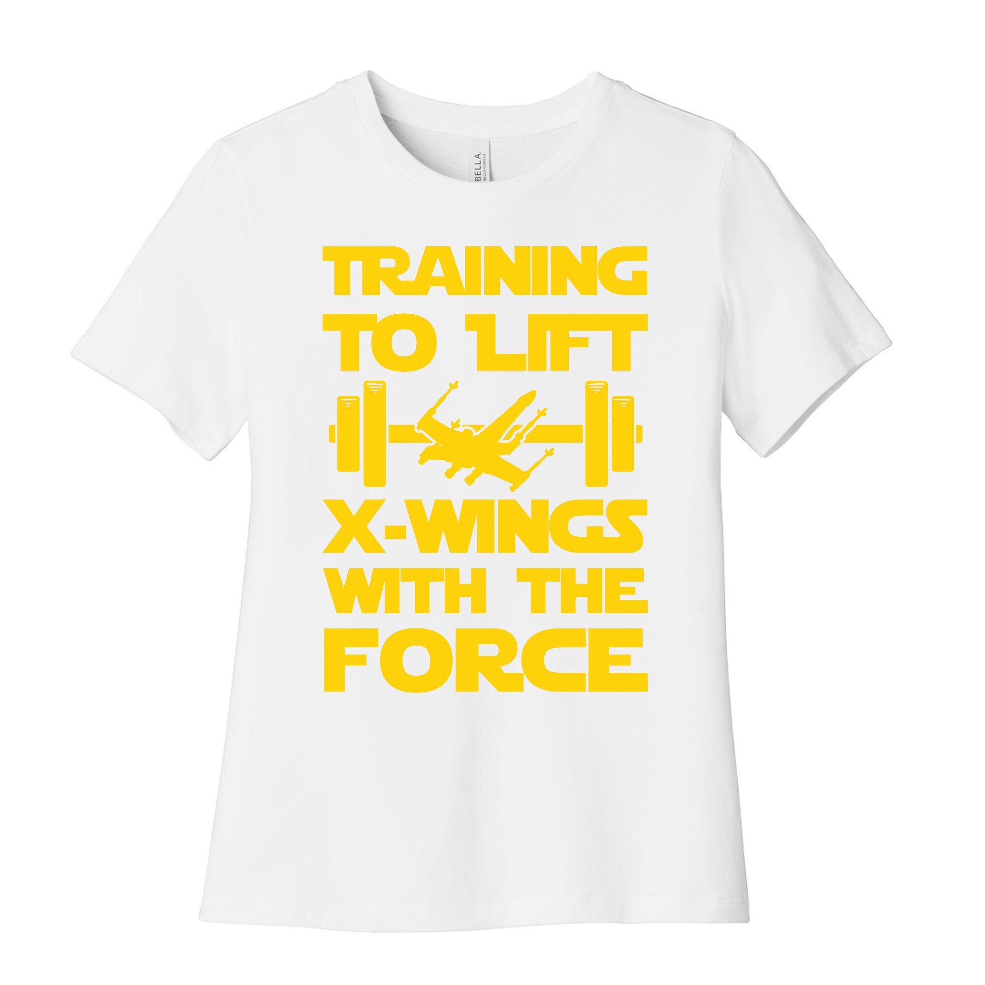 Training To Lift X-Wings With The Force Women's Cotton Tee